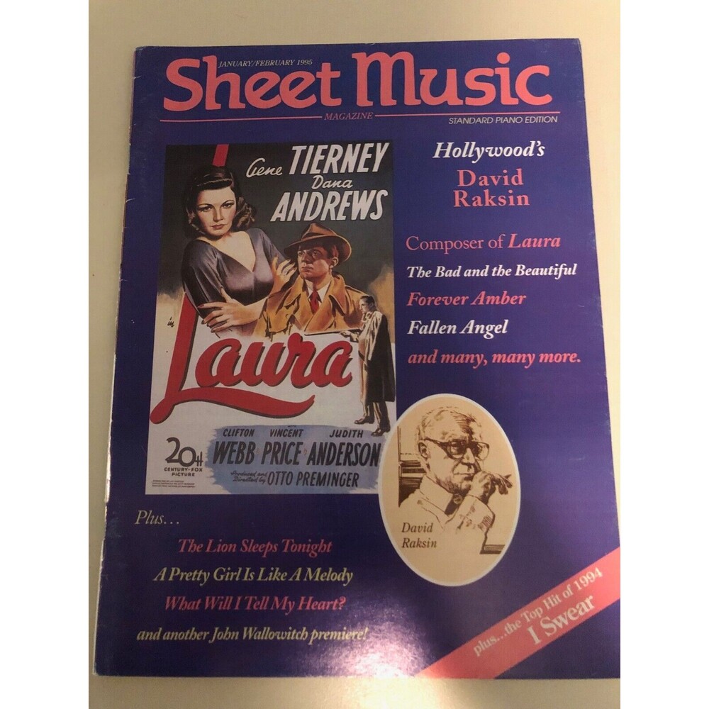 Vintage Sheet Music Magazine January February 1995 David Raskin Lion Sleeps